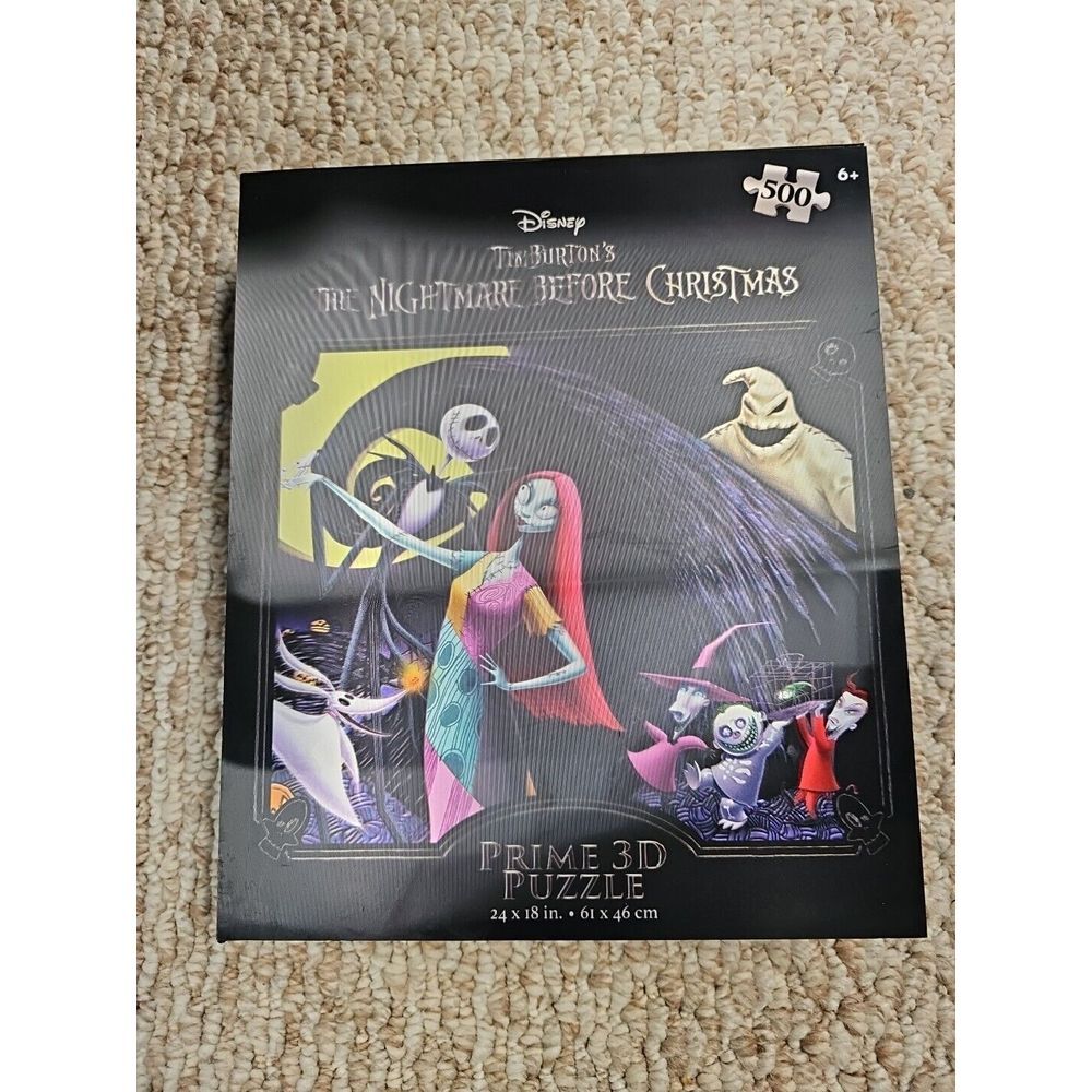 Disney The Nightmare Before Christmas Prime 3D Puzzle 500 Pieces 24"x18 Hologram